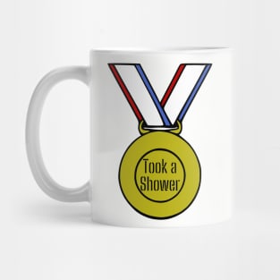 Took a Shower Gold Medal Mug